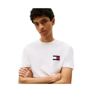 T-shirt con logo bandierina sul retro Uomo Tommy Hilfiger Jeans