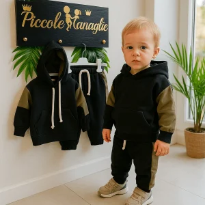 Tuta Miniman Nera/Verde