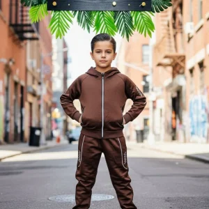 Tuta Modello Ferr@Ri Felpata Marrone