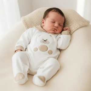 Tutina Caldo Cotone Orso Neutro 30414